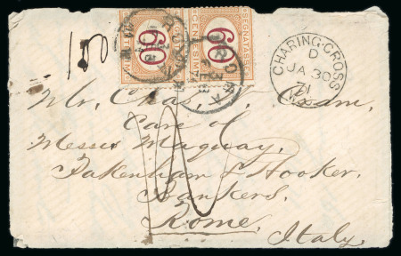 1871, Lettre de Paris datée du 16 janvier et transportée