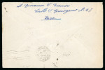 1943 (Nov. 23) Cover to Bergamo (Italy), airmail 2L on genuinely travelled cover