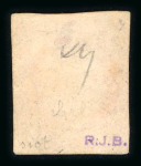 1849, Cérès non dentelé Y&T n°7B 1 franc vermillon