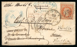 1870, Lettre envoyée depuis la Mission américaine