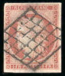 1849, Cérès Y&T n°6A 1 franc rouge-brun, dernier