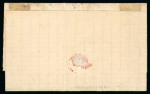 1872 folded letter from Taganrog, Russia, to the island of Ydra, Greece, sent without stamps and charged "45"