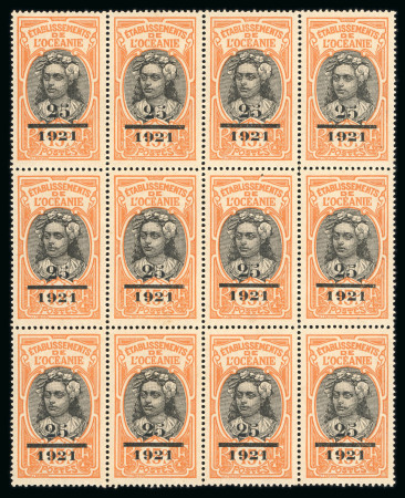 Océanie & Tahiti: 1892-1924, Sublime stock de timbres