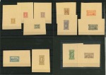 1896 Olympics set of die proofs in issued colour on toned card