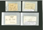1768-1818, group of five covers to and from Channel Islands/St. Malo