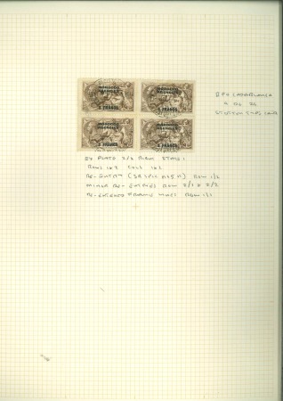 1924-32 & 1935-36 Seahorse issue, cancellation study on 30 pages with range of cancels, with pieces, multiples, shades