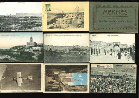 Postcards: 1907-12, Collection of 140+ picture postcards from smaller towns 