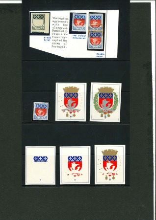 1962-1965, Petit groupe sur le timbre Armoiries de