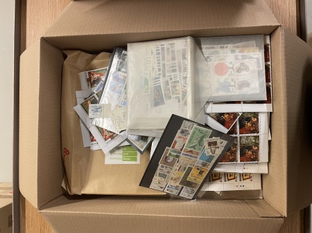 Box 18, All World, Stamps and sheets including nice