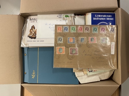 Box 68, All World, Lot including better covers (Malawi,