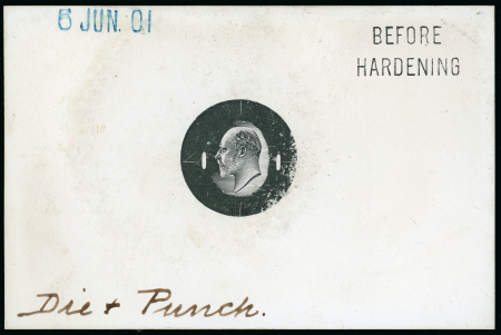 Stamp of Great Britain » King Edward VII 1901 (6 Jun) A rejected die of the head in black on