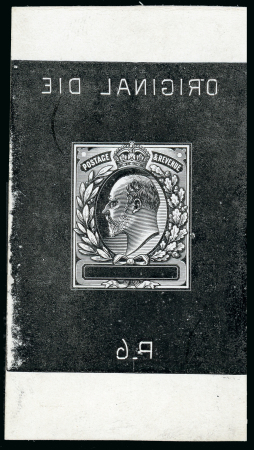 Stamp of Great Britain » King Edward VII 1901 ( August)  un-cleared die proof for master die