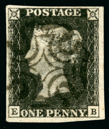 Stamp of Great Britain » 1840 1d Black and 1d Red plates 1a to 11 1840 1d black pl.1b EB used