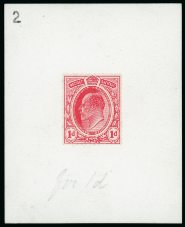 Stamp of Great Britain » King Edward VII Type 2 (value tablets and crown touched in by hand),