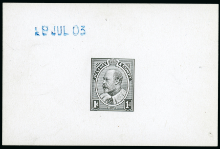 Stamp of Great Britain » King Edward VII The Canada Head Essays prepared by De La Rue, using