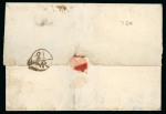 1762 (November) Folded cover from Norwalk, Connecticut,
