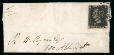 Stamp of Ireland » GB Used In Ireland 1841 (20.2) Small neat folded entire, sent within Dublin