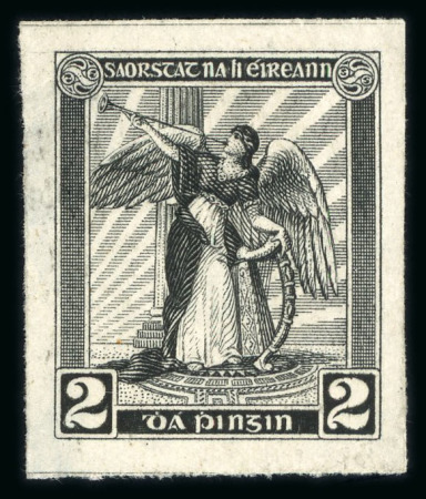 Stamp of Ireland » Essays & Proofs (E1-E167) 1922, Dollard – Lithographed in monocolour: 2d Blacl,