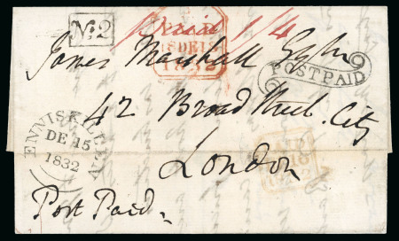 Stamp of Ireland » Pre-Stamp Postal History » Local Post Period 1832 (December 14th) Folded entire sent from Kilshey,