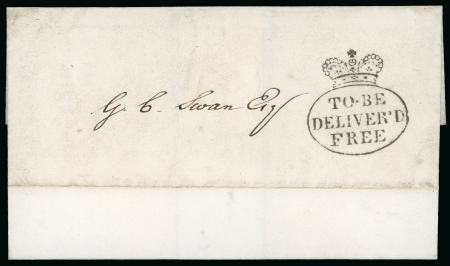 Stamp of Ireland » Pre-Stamp Postal History » Local Post Period 1823 (January 29th) Folded lettersheet sent locally