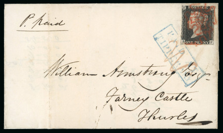 Stamp of Ireland » GB Used In Ireland 1840 (August 12th) Folded cover sent from Tipperary