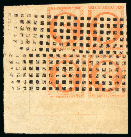 1853, Empire non dentelé 40 centimes orange Y&T n°16