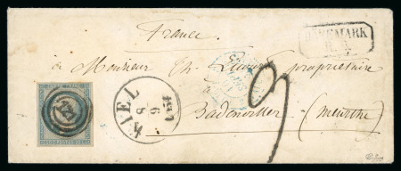 1854, Lettre postée durant la guerre de Crimée à destination