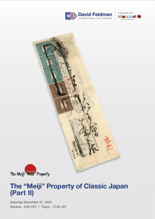 Stamp Auction Catalogue of Meiji Property of Japan - December 2023