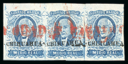 1856 Chihuahua ½ Real Blue group